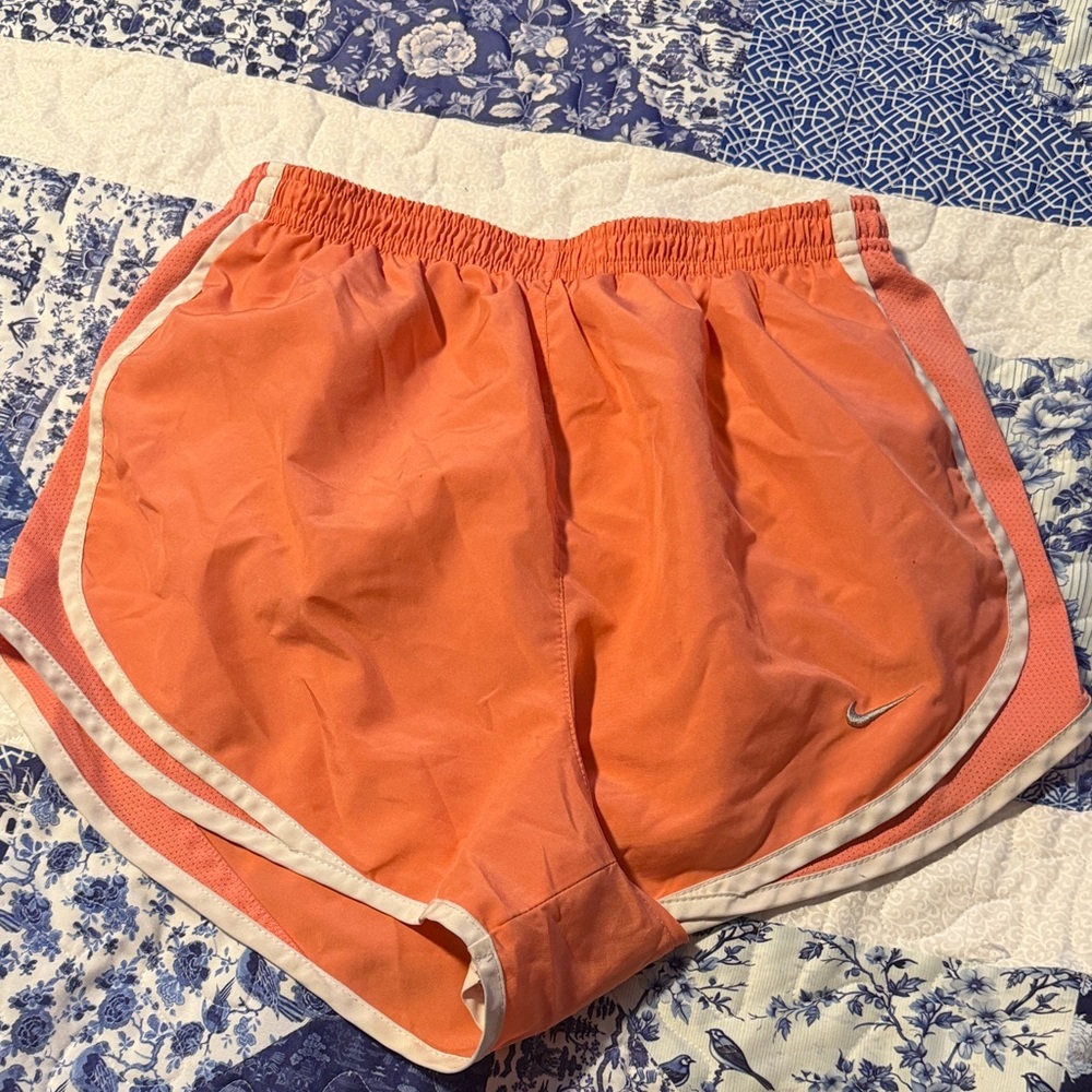 Nike Women's Vibrant Orange Athletic Shorts